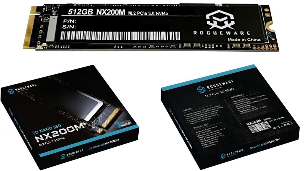 Rogueware 512GB NX200M M.2 NVME Solid State Drive